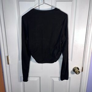Classic Black Long Sleeve Women's Top